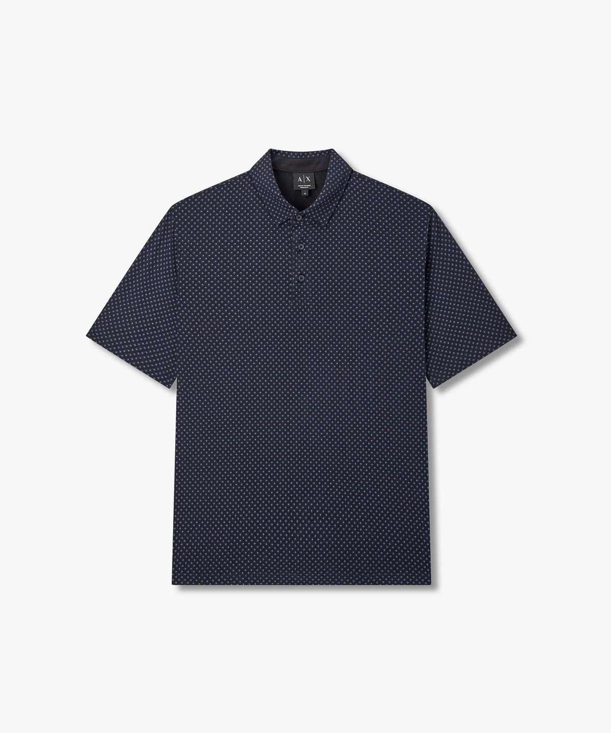 아르마니 익스체인지(ARMANI EXCHANGE) 남성 다이아 패턴 폴로 셔츠_다크 네이비 A416331017