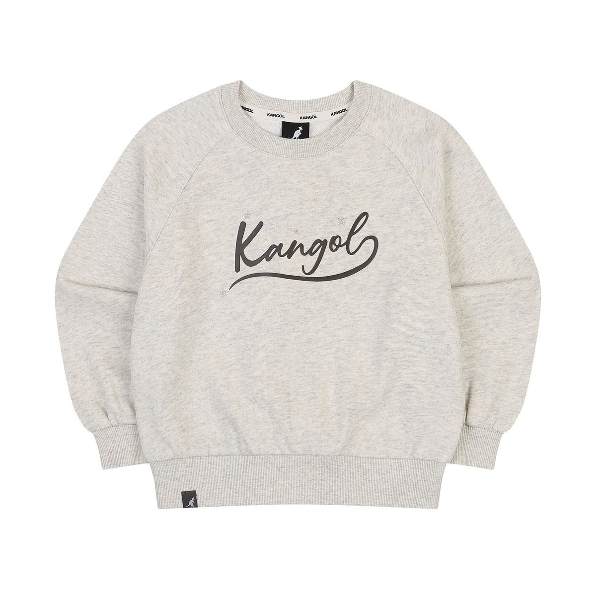 캉골키즈(KANGOL KIDS) 걸리쉬 레터링 포인트 스웻셔츠 SC 2207 오트밀