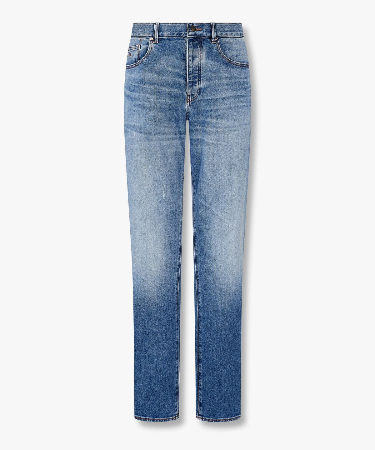 아르마니 익스체인지(ARMANI EXCHANGE) 남성 로고 패치 컴포트 스트레이트 진_블루 A416340010