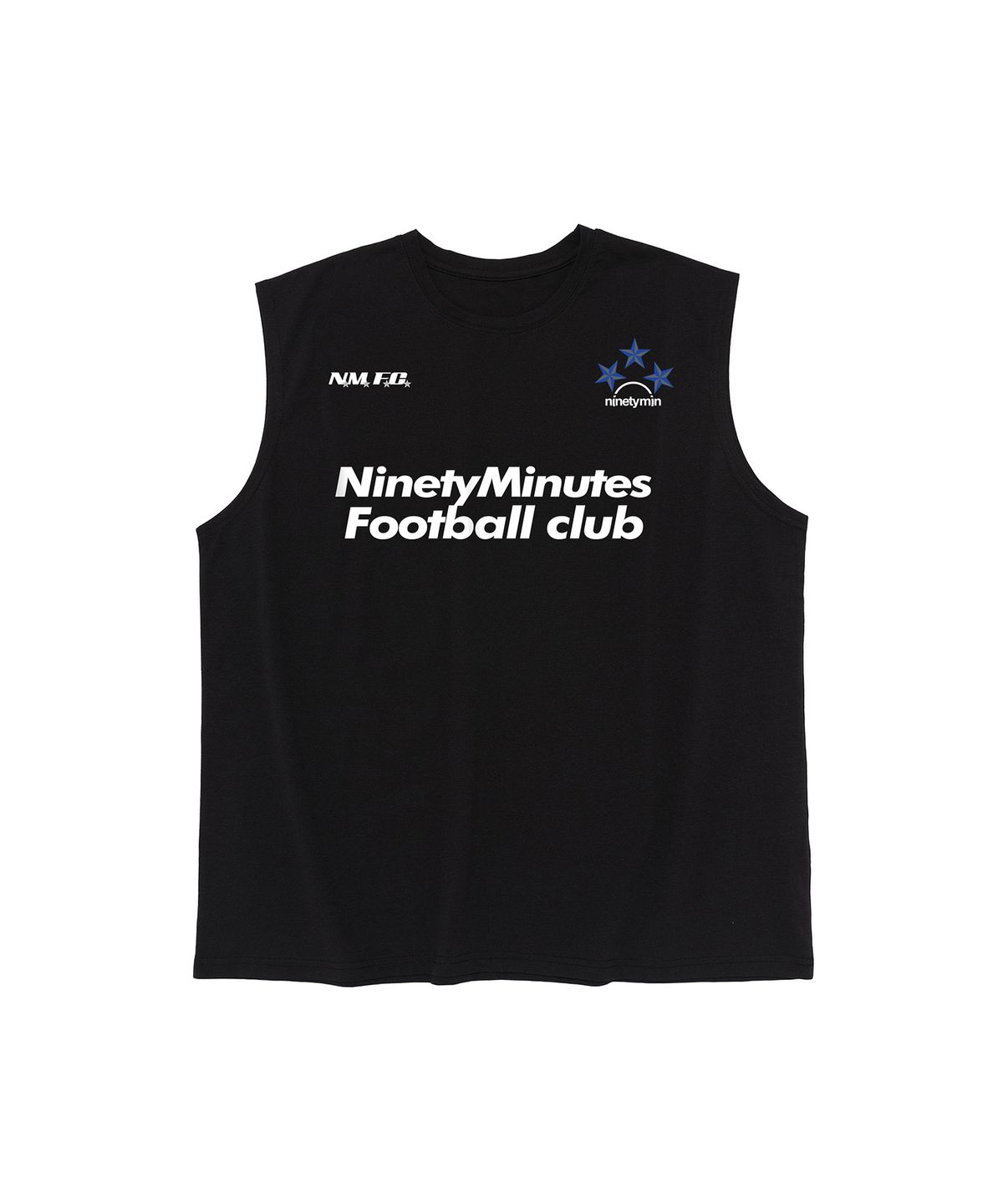 나인티미닛(NINETYMINUTES) 풋볼 클럽 크레스트 드라이플로우 슬리브리스 (블랙)