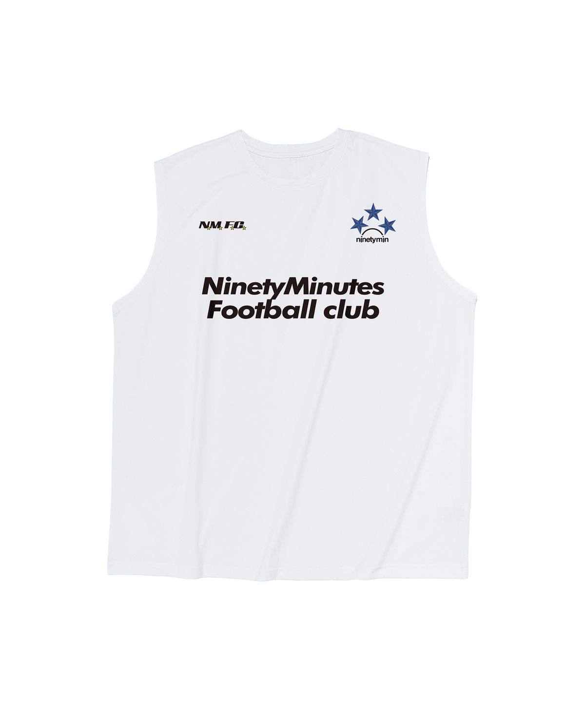 나인티미닛(NINETYMINUTES) 풋볼 클럽 크레스트 드라이플로우 슬리브리스 (화이트)