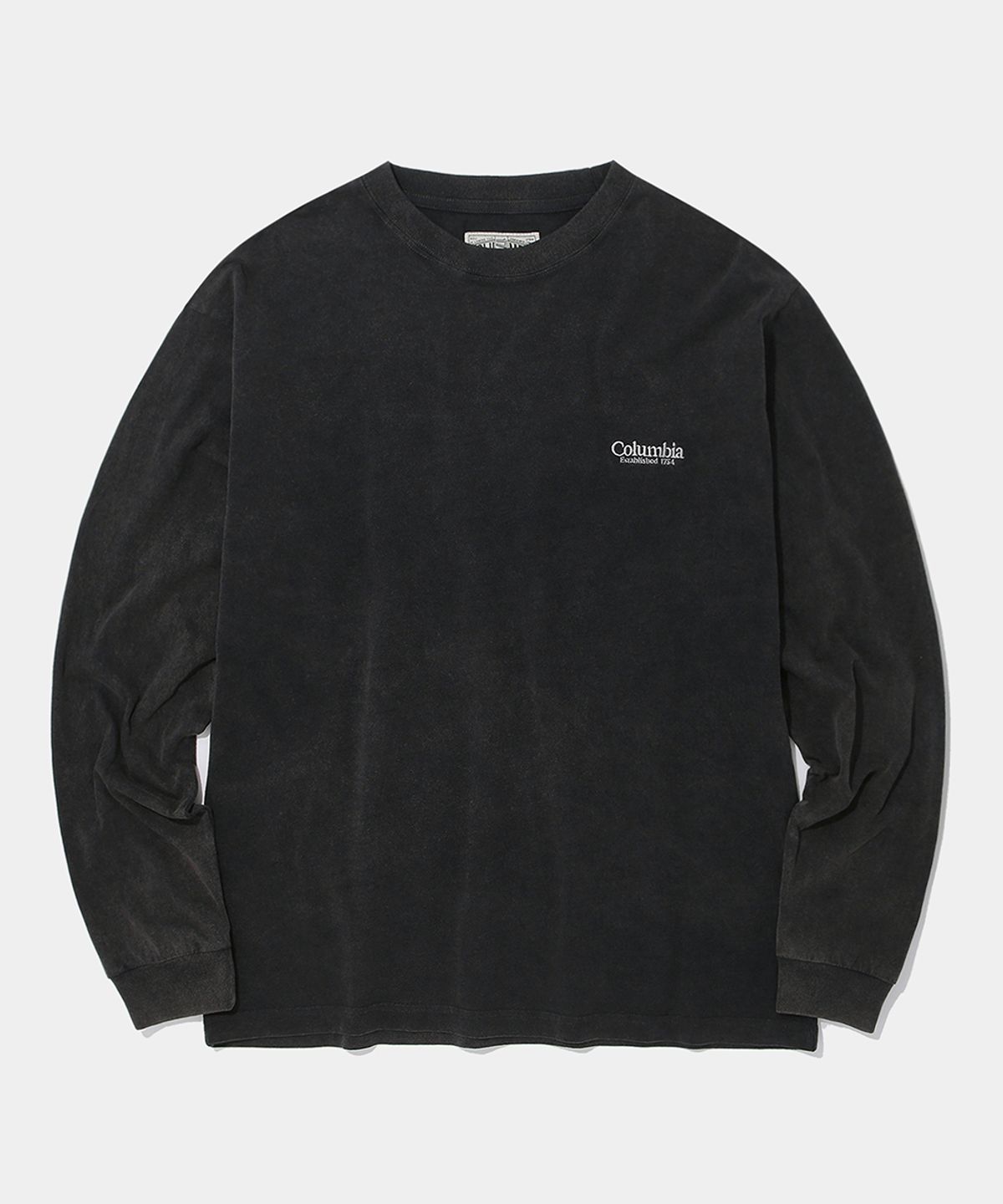 컬럼비아 유니버시티(COLUMBIA UNIVERSITY) NYC EMB DYED L/S T-SHIRT_CHARCOAL