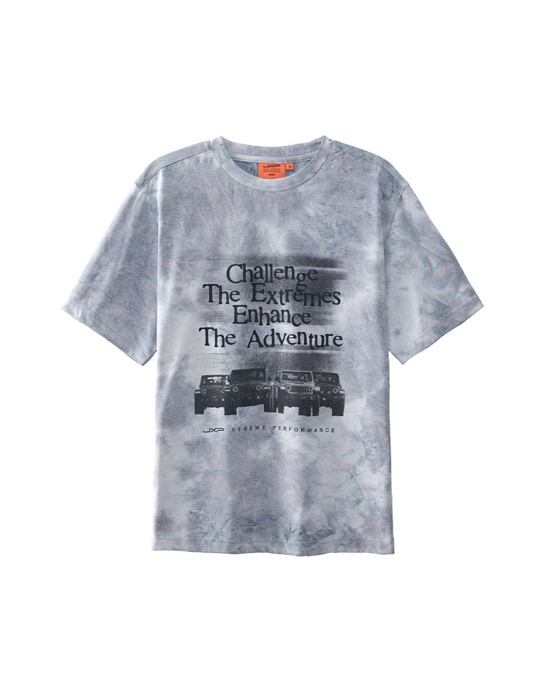 JXP Vintage Car Print T-Shirt : Blue(JR3TSU182BL)