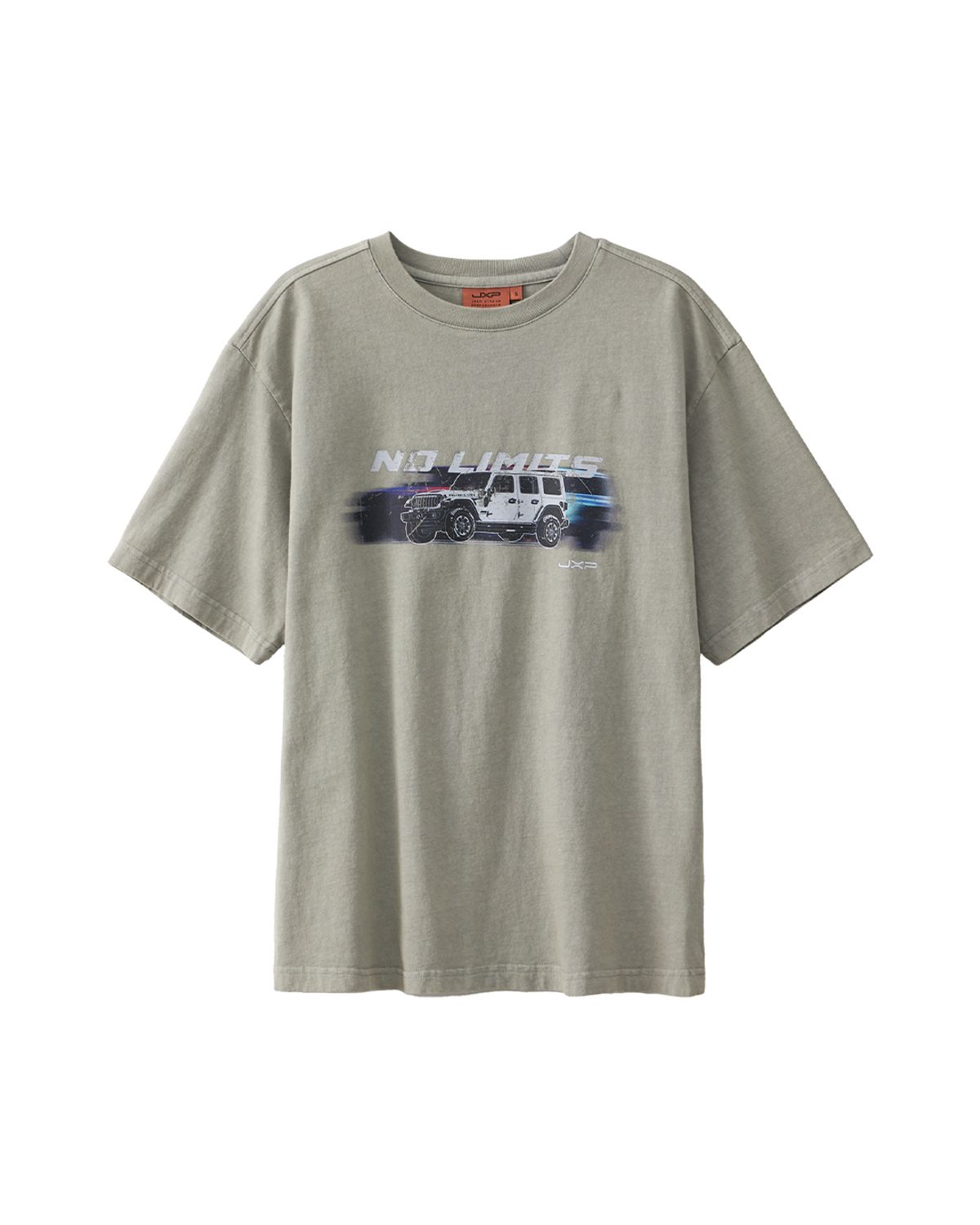 제이엑스피(JXP) JXP Car Print Dyeing T-Shirt : Khaki (JR3TSU175KH)