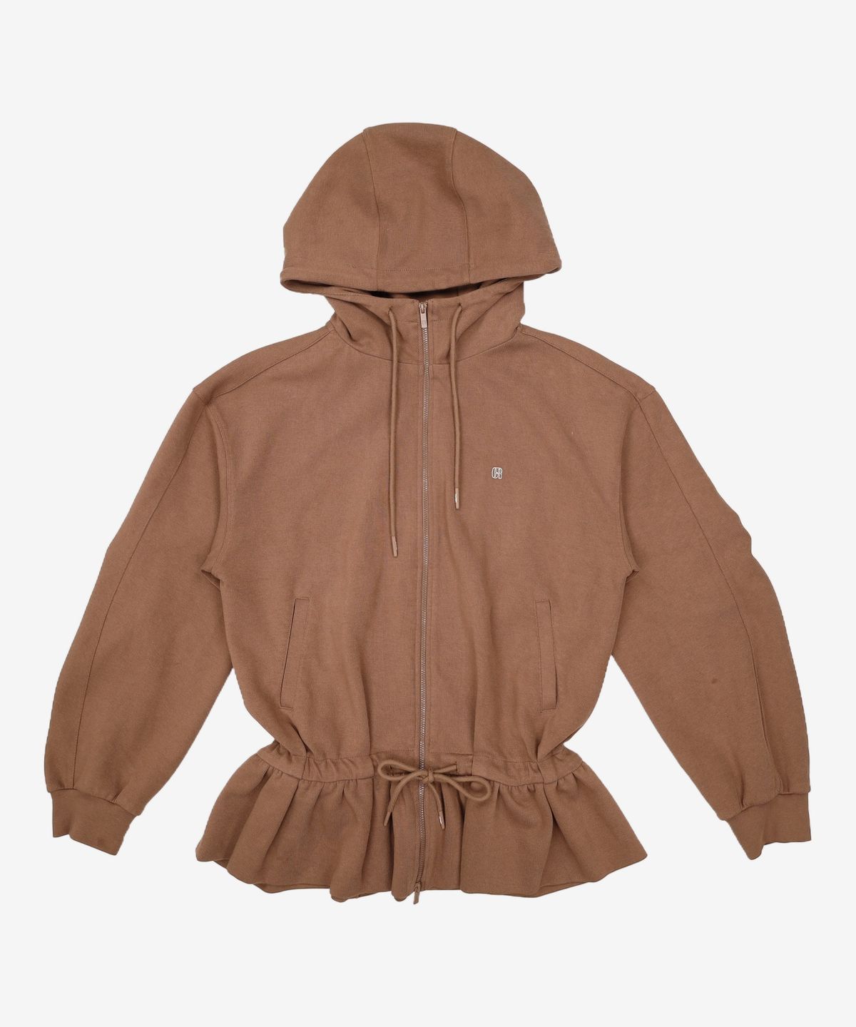 그로브(GROVE) EVERLY HOODIE ZIP-UP (BROWN) FREE