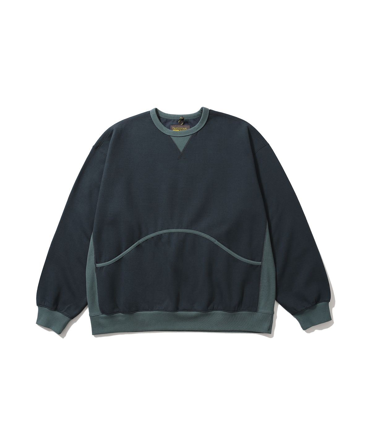 휴머러스 어카운트(HUMOROUS ACCOUNT) WAVE PK SW SHIRT / DARK TEAL