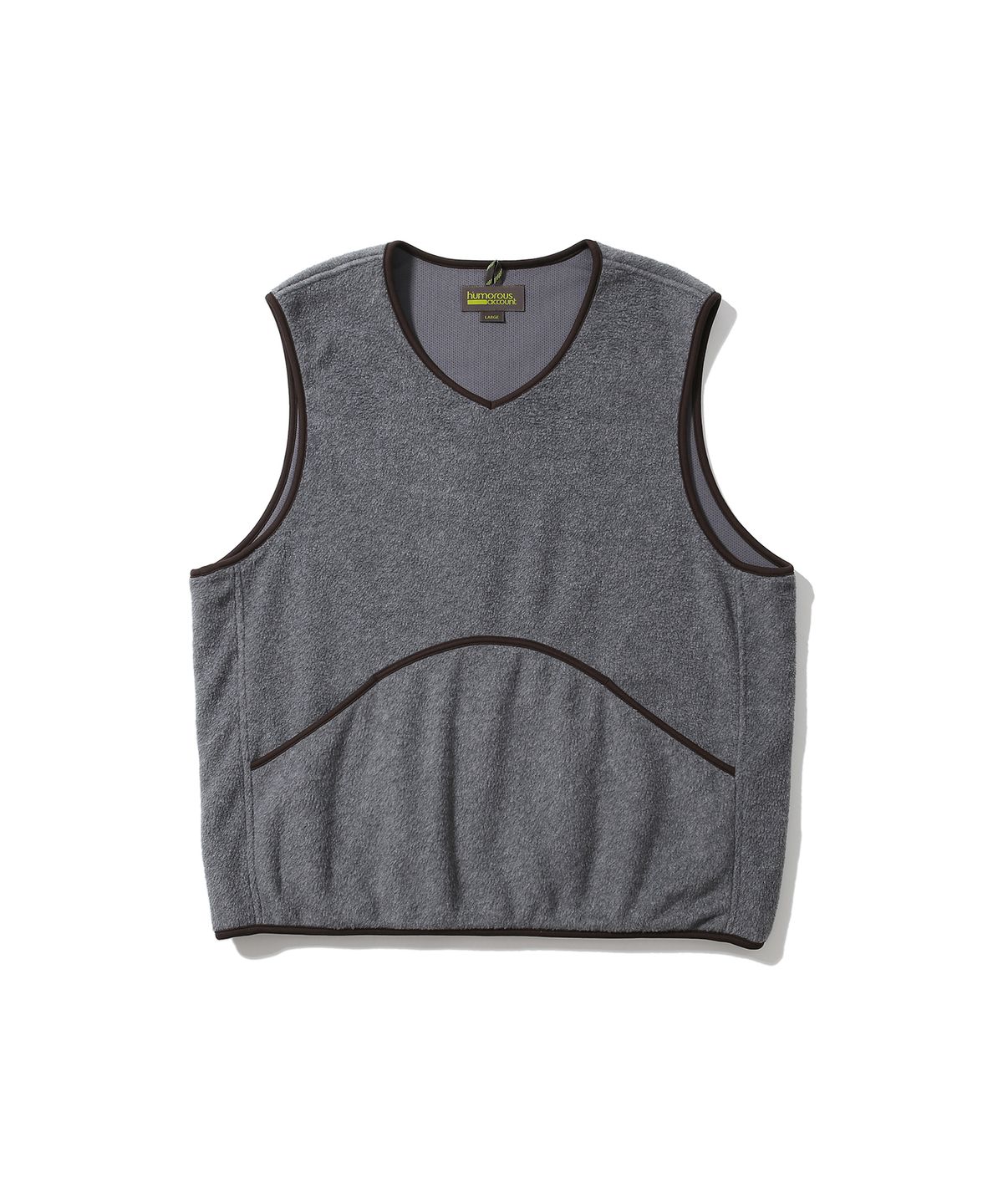 휴머러스 어카운트(HUMOROUS ACCOUNT) WAVE PK FLEECE VEST / MELANGE DARK GRAY