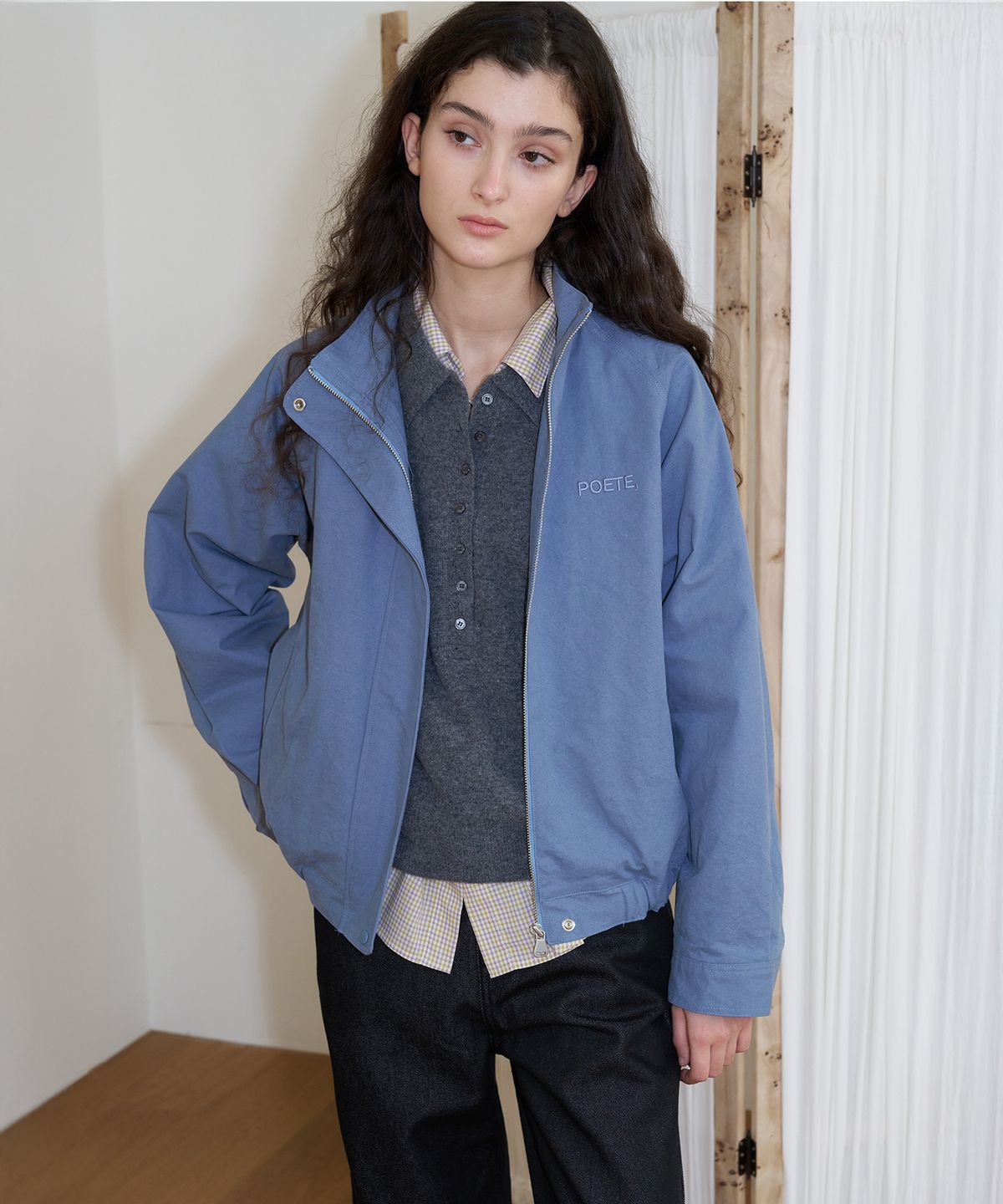 포에트서울(POETSEOUL) DUST BLOUSON_dust blue