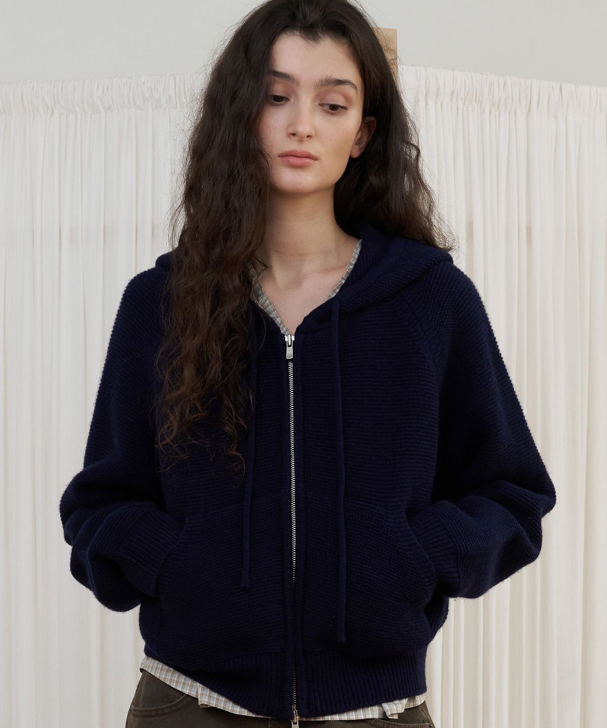 포에트서울(POETSEOUL) HALO STRIPE KNIT_navy