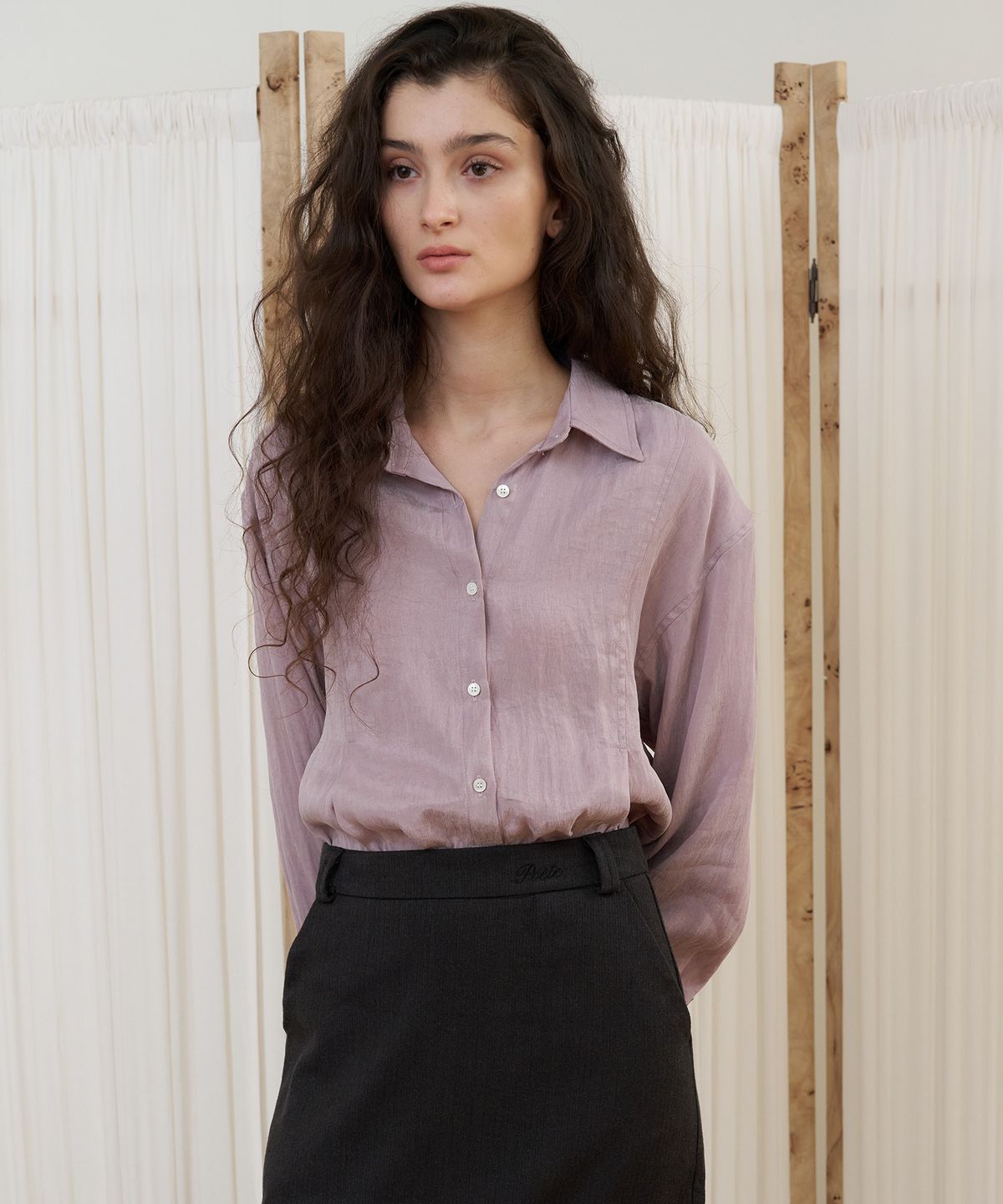 포에트서울(POETSEOUL) ROA SOFT SHIRT_pale purple