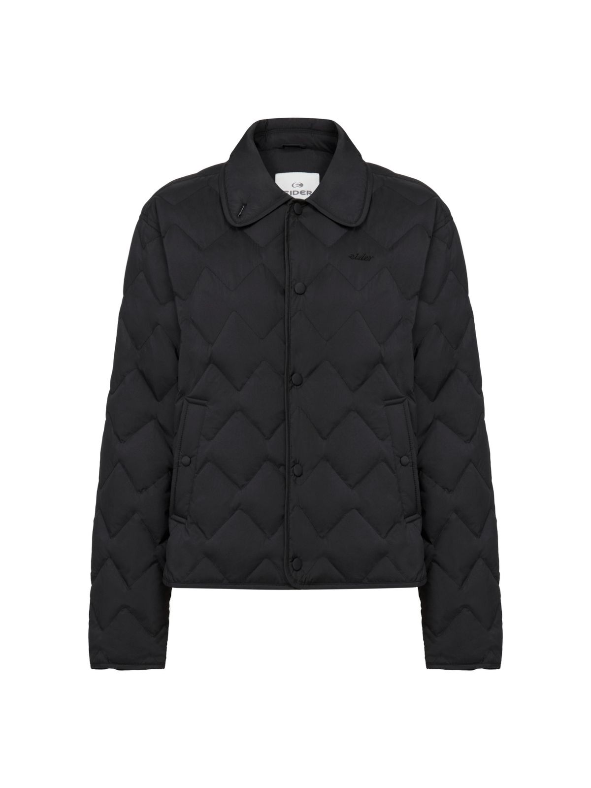 아이더(EIDER) THERMOLOCK (써모락) 여성 슬림 블렌드 패딩 셔켓_Black