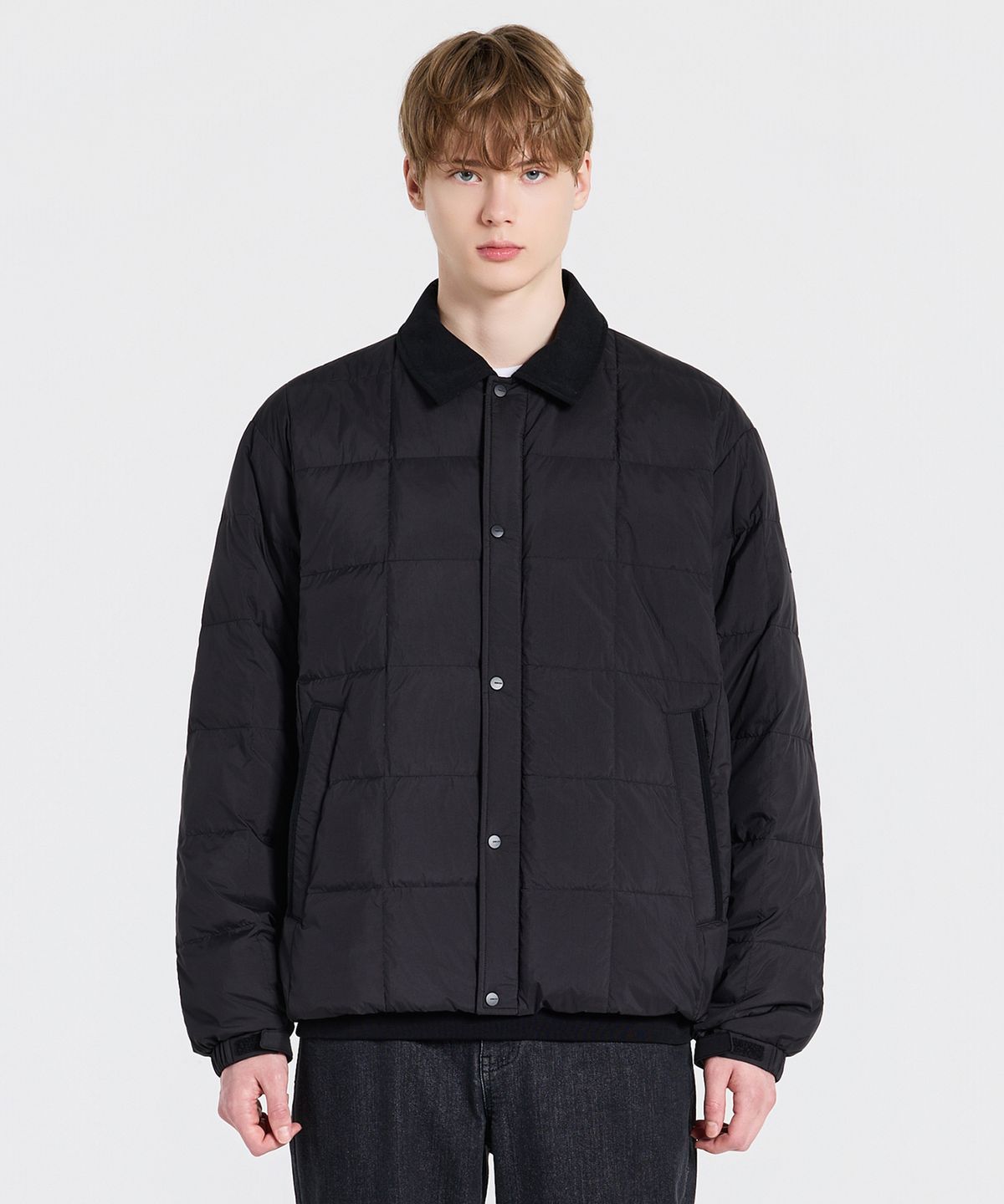 아이더(EIDER) THERMOLOCK (써모락) 남성 경량 블렌드 패딩 셔켓_Black