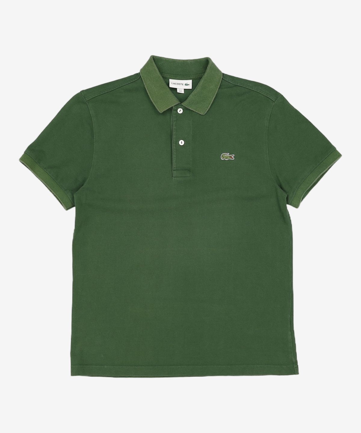 라코스테(LACOSTE) 남성 프렌치 레귤러핏 베이직 반팔 폴로 [그린] S