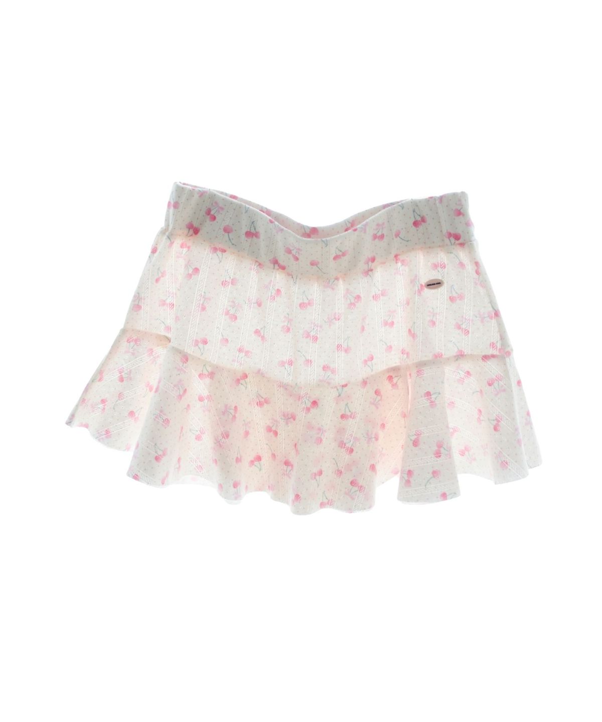 구름킴(GULEMKIM) Angel Courtyard Small Wave Floral Skirt (sweet cherry)