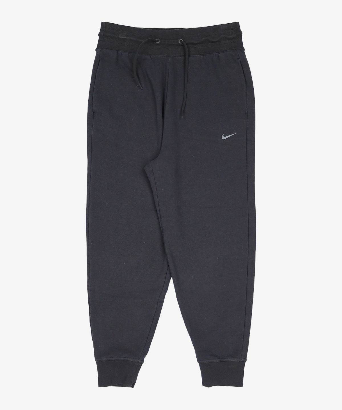 나이키(NIKE) 드라이 핏 원 하이웨이스트 7/8 프렌치 테리 조거 W - 블랙:화이트 / FB5435-010 S
