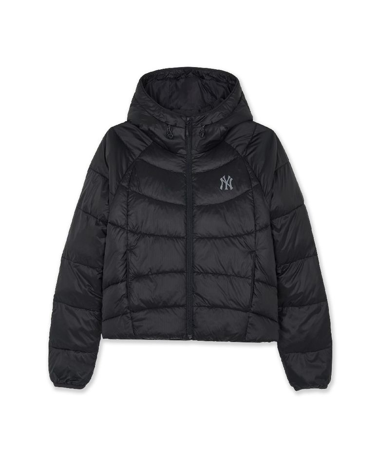 여성 경량 후드 커브패딩 NY (Black)