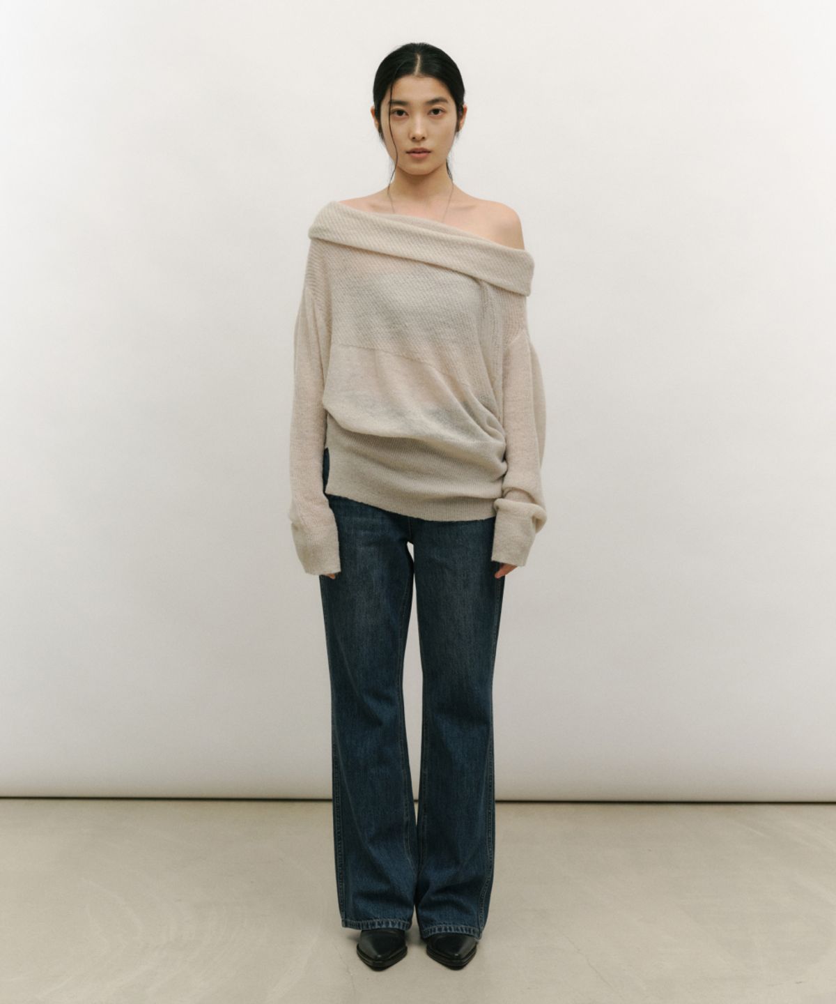 로우타이드(LOW TIDE) ESSENTIAL FLARE JEANS [BLUE]