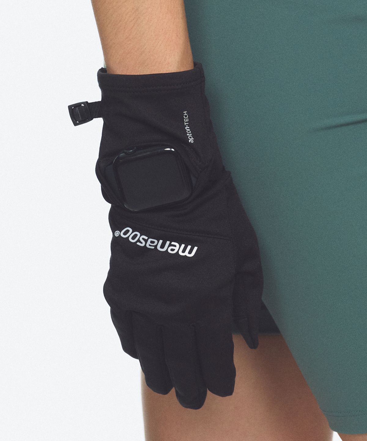 미나수(MENASOO) Blackwind Running Gloves_Black