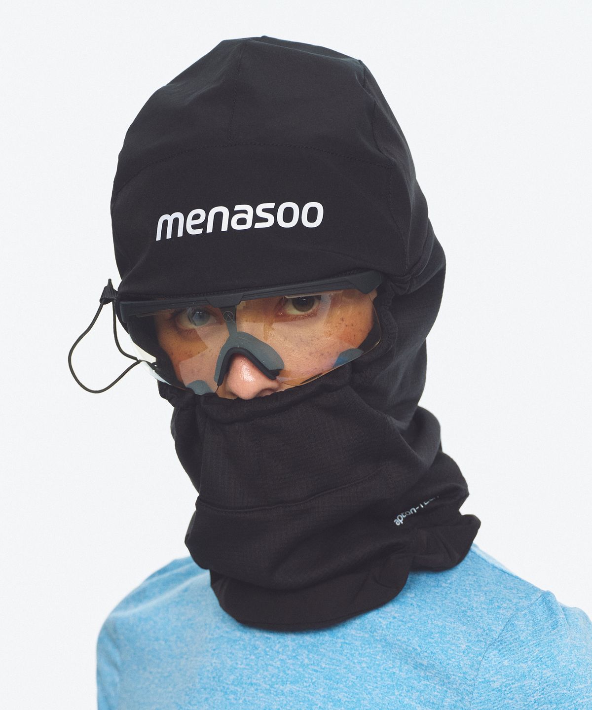 미나수(MENASOO) Fleece Lined Balaclava Neck Warmer_Black
