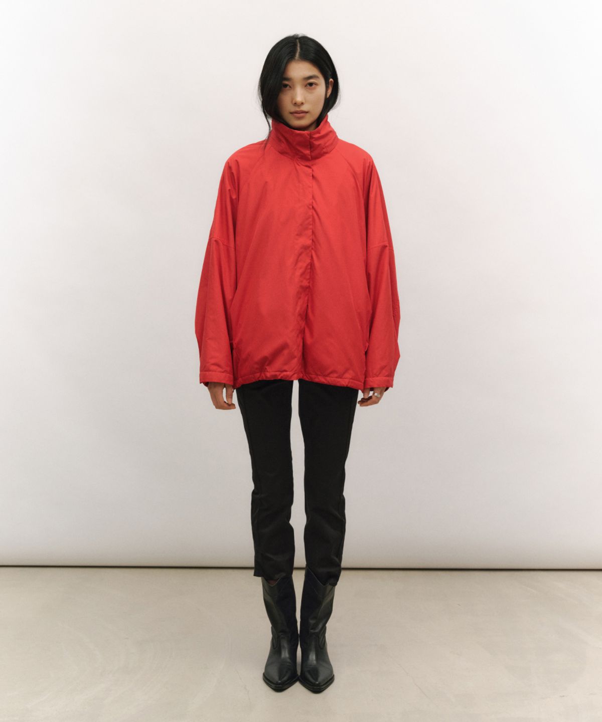 로우타이드(LOW TIDE) ESSENTIAL SOFT BLOUSON JACKET [RED]