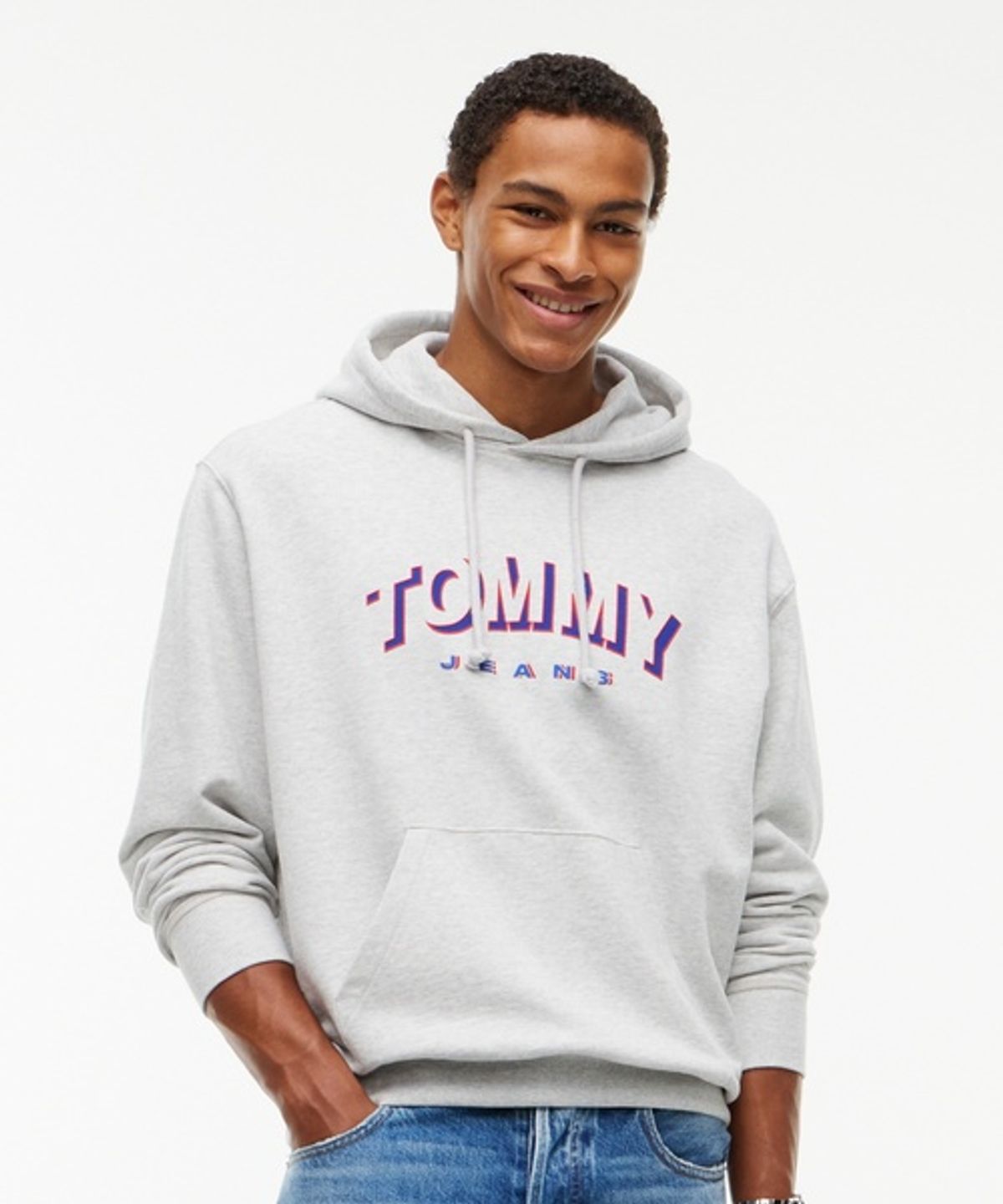 타미진스(TOMMY JEANS) 릴렉스 핏 타미 DNA 후디 (T32G7TTO50TMT1P08)