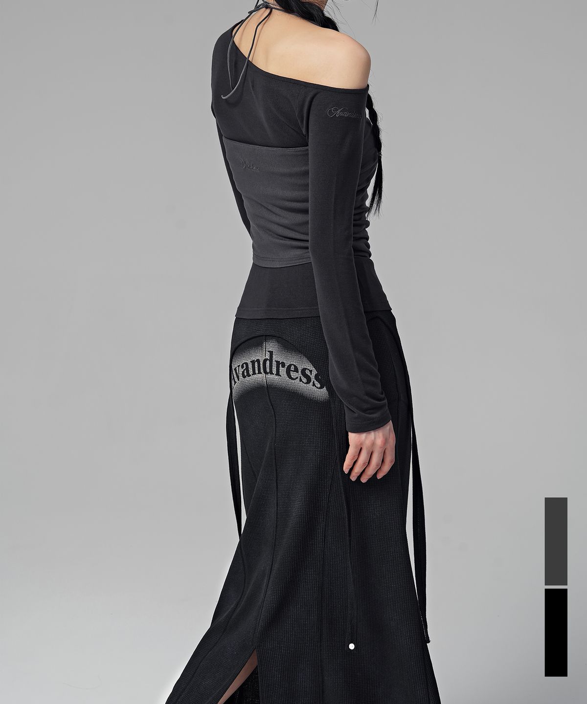 어반드레스(AVANDRESS) 가브리엘 맥시 스커트_2Colors