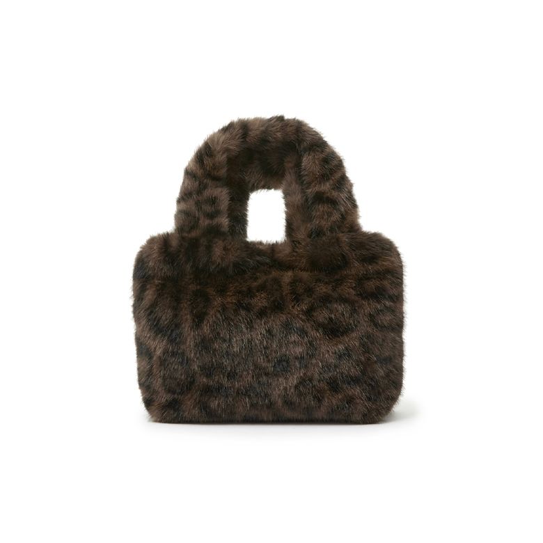 LEOPARD FUR TOTE BAG AR7ABA03