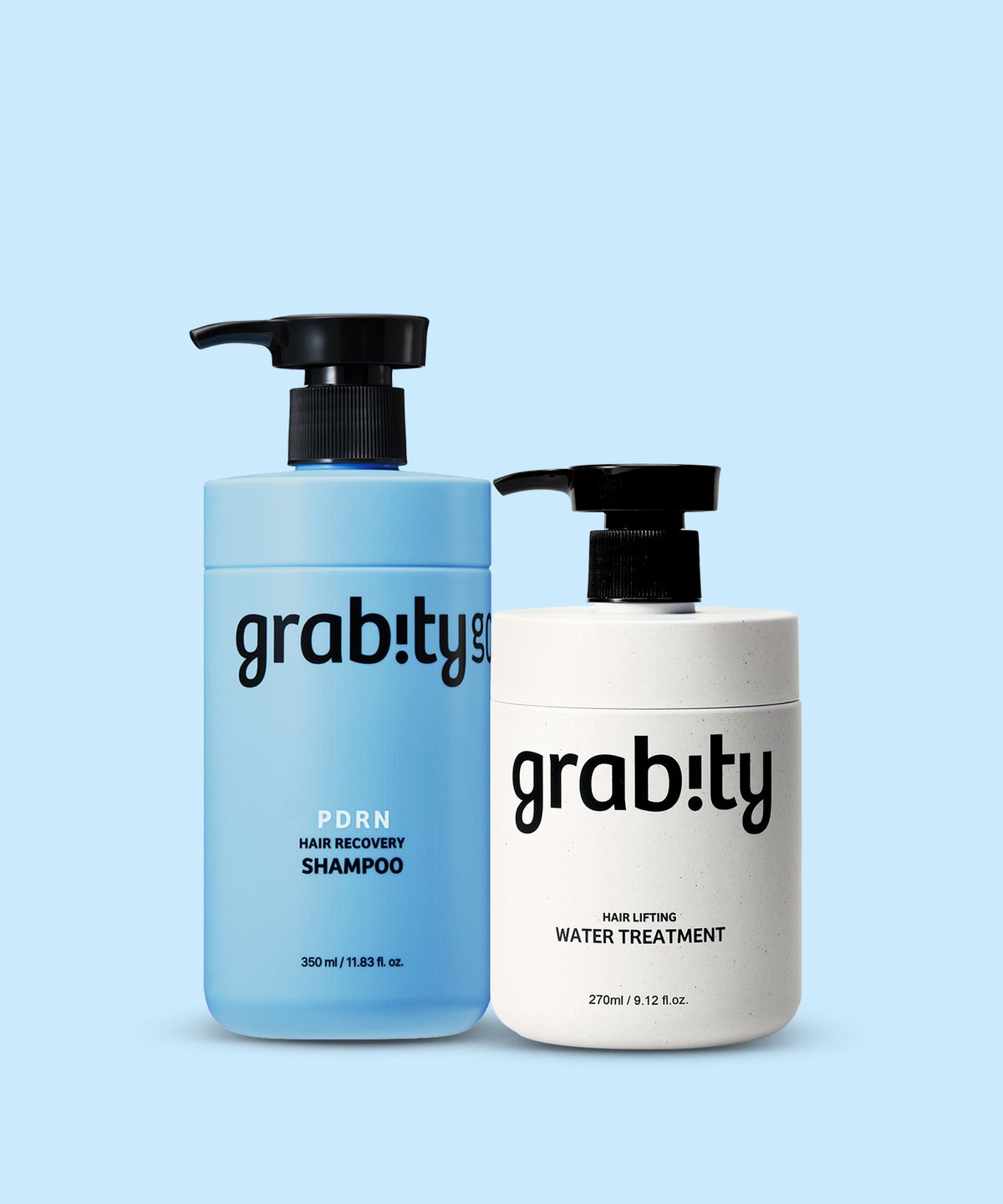 그래비티(GRABITY) 헤어 리커버리 샴푸 350ml + 워터 트리트먼트 270ml 세트