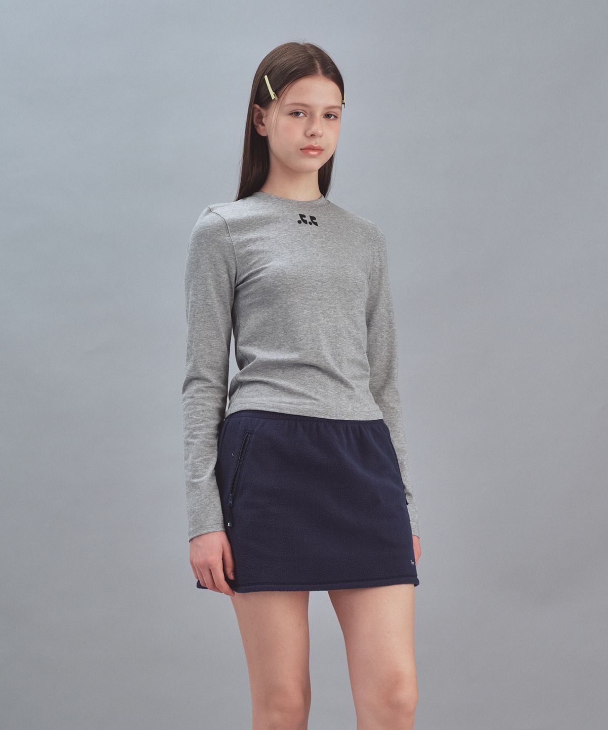레스트앤레크레이션(REST&RECREATION) BASIC LONG SLEEVE - GREY