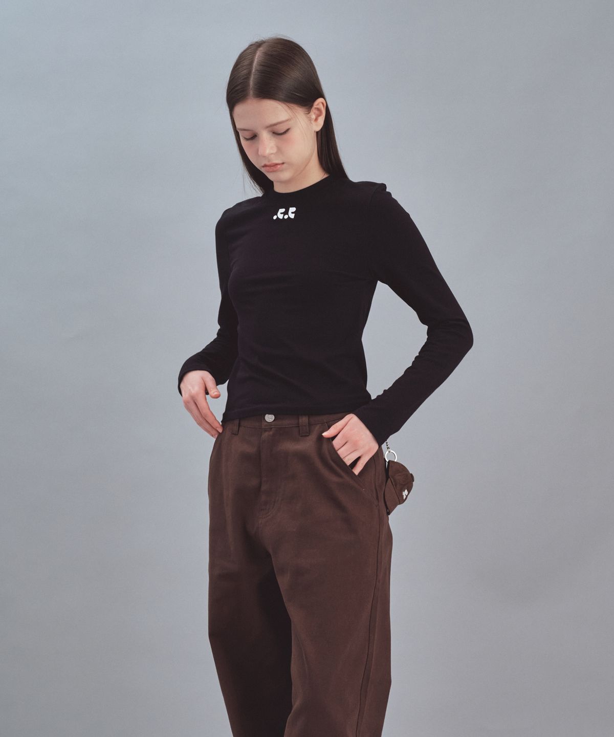 레스트앤레크레이션(REST&RECREATION) BASIC LONG SLEEVE - BLACK