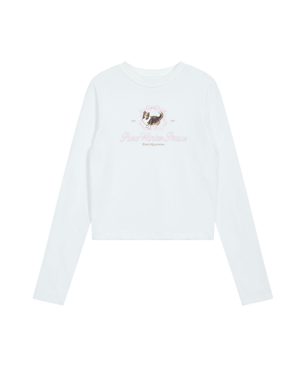 레스트앤레크레이션(REST&RECREATION) RiRi LOGO LONG SLEEVE - WHITE