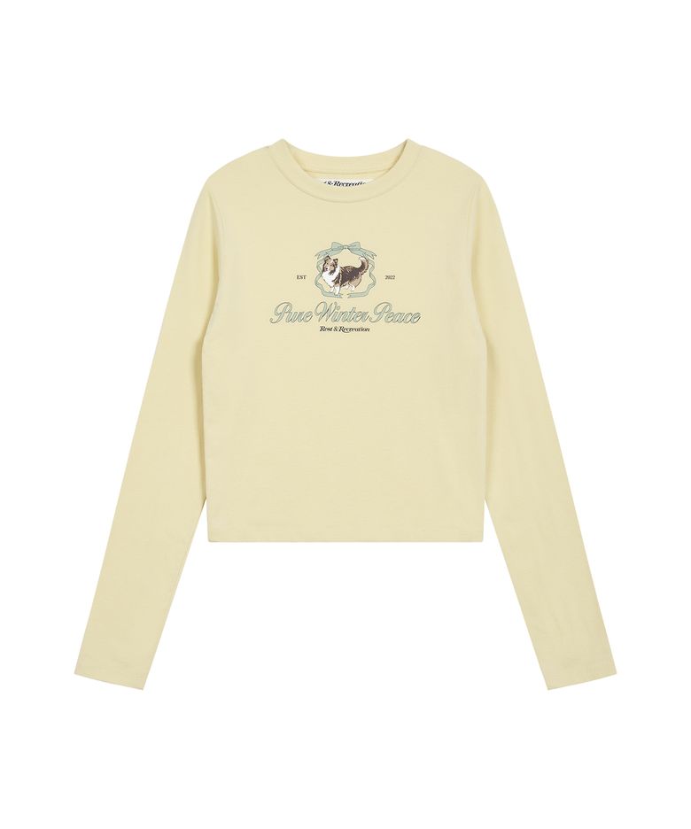RiRi LOGO LONG SLEEVE - LIGHT YELLOW