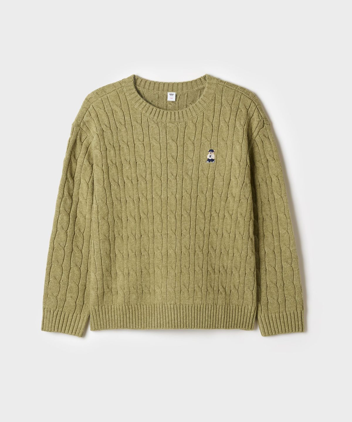 스파오 키즈(SPAO KIDS) [키즈][울블렌드] 쿠디 케이블 라운드넥 스웨터_SPKWG4TKU1