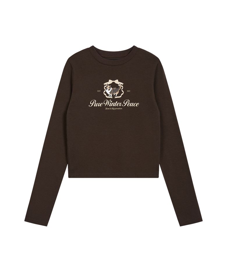 RiRi LOGO LONG SLEEVE - BROWN
