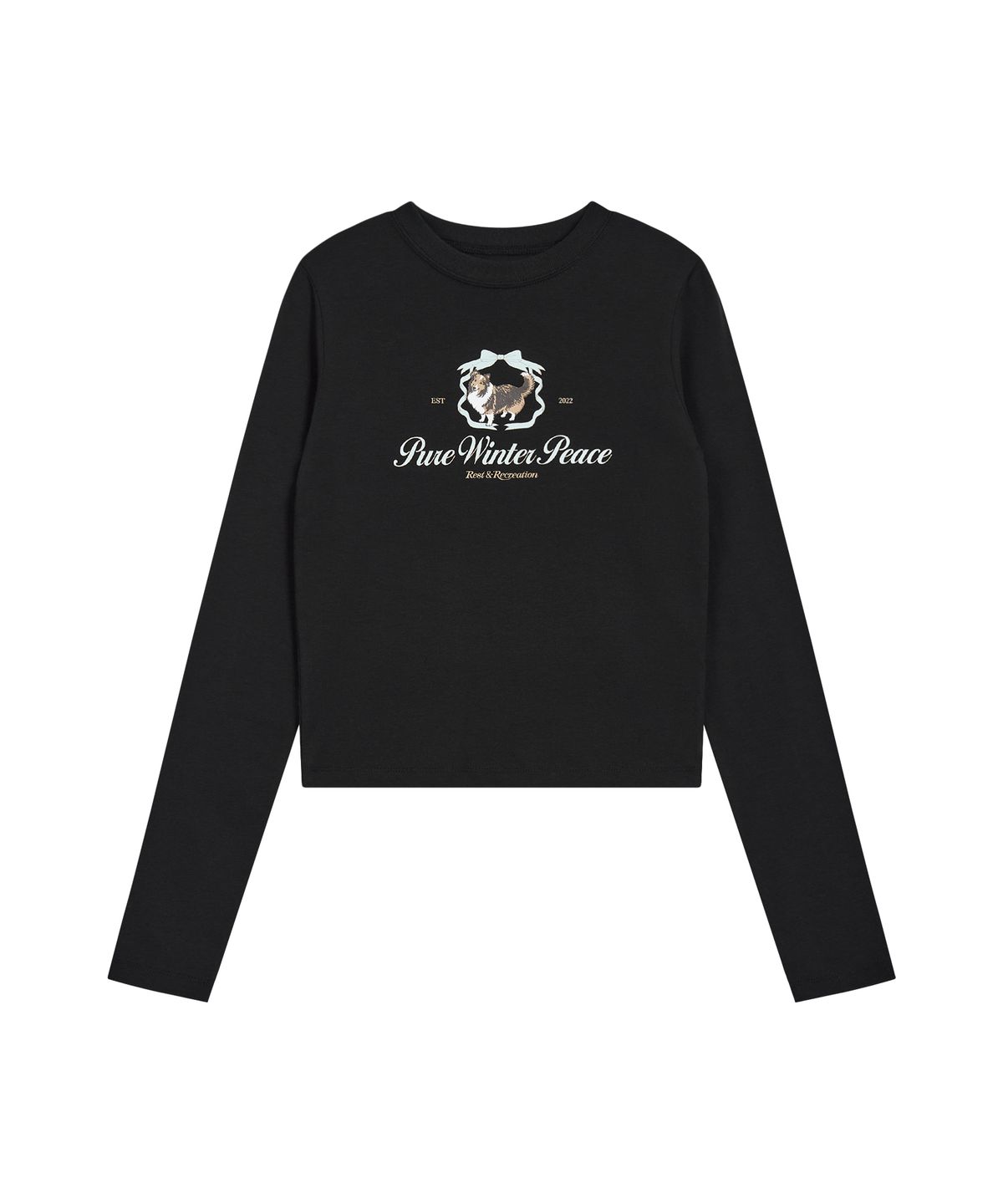 레스트앤레크레이션(REST&RECREATION) RiRi LOGO LONG SLEEVE - BLACK