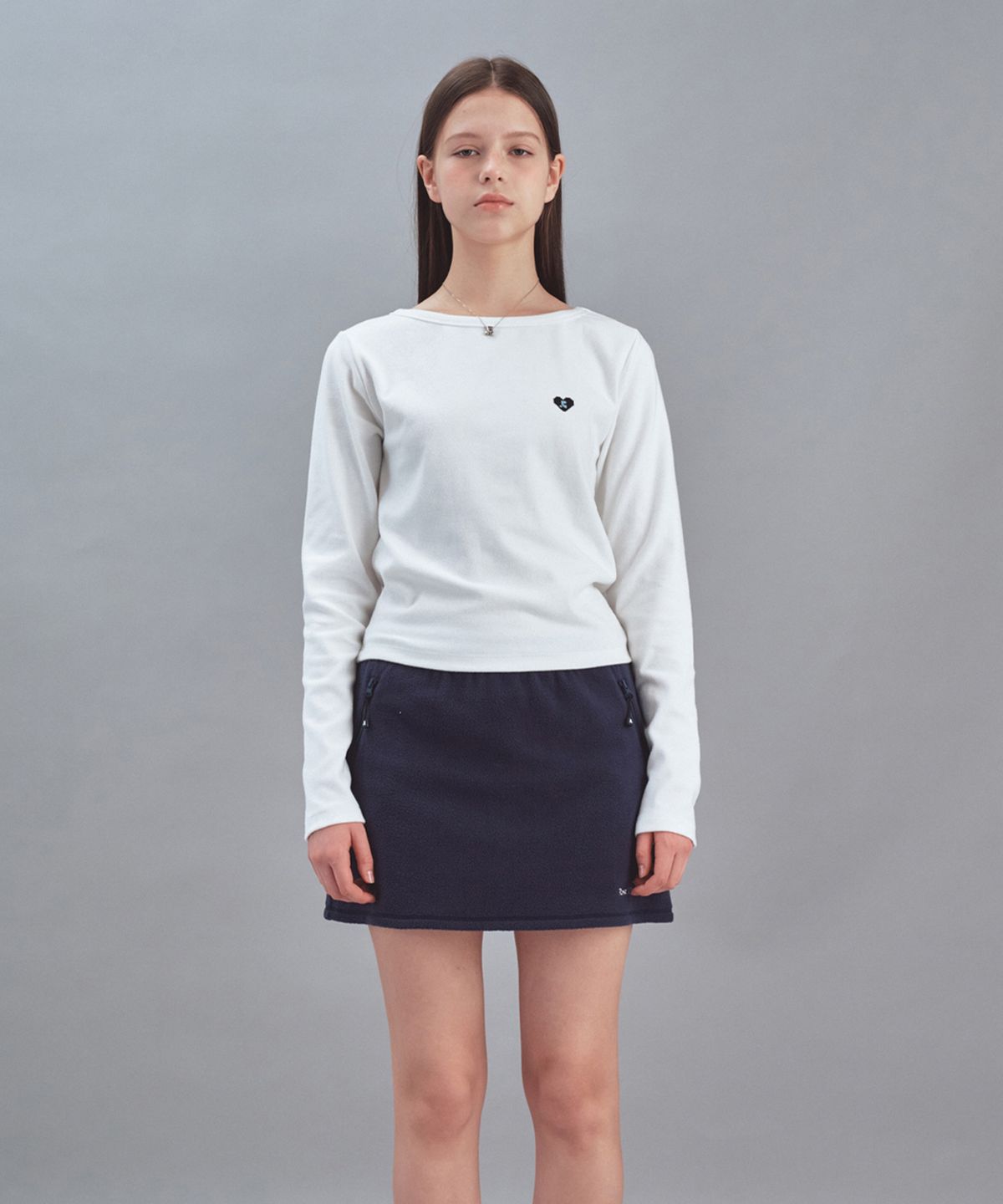 레스트앤레크레이션(REST&RECREATION) BOAT NECK LONG SLEEVE - WHITE