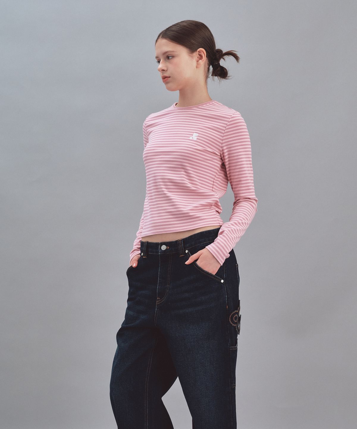 레스트앤레크레이션(REST&RECREATION) STRIPE LONG SLEEVE - PINK