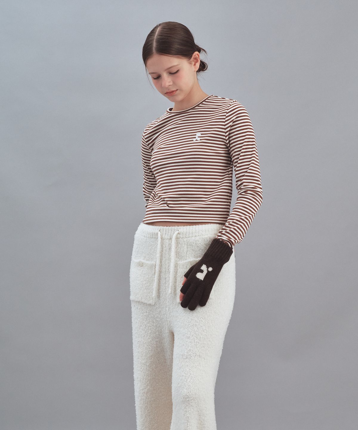 레스트앤레크레이션(REST&RECREATION) STRIPE LONG SLEEVE - BROWN