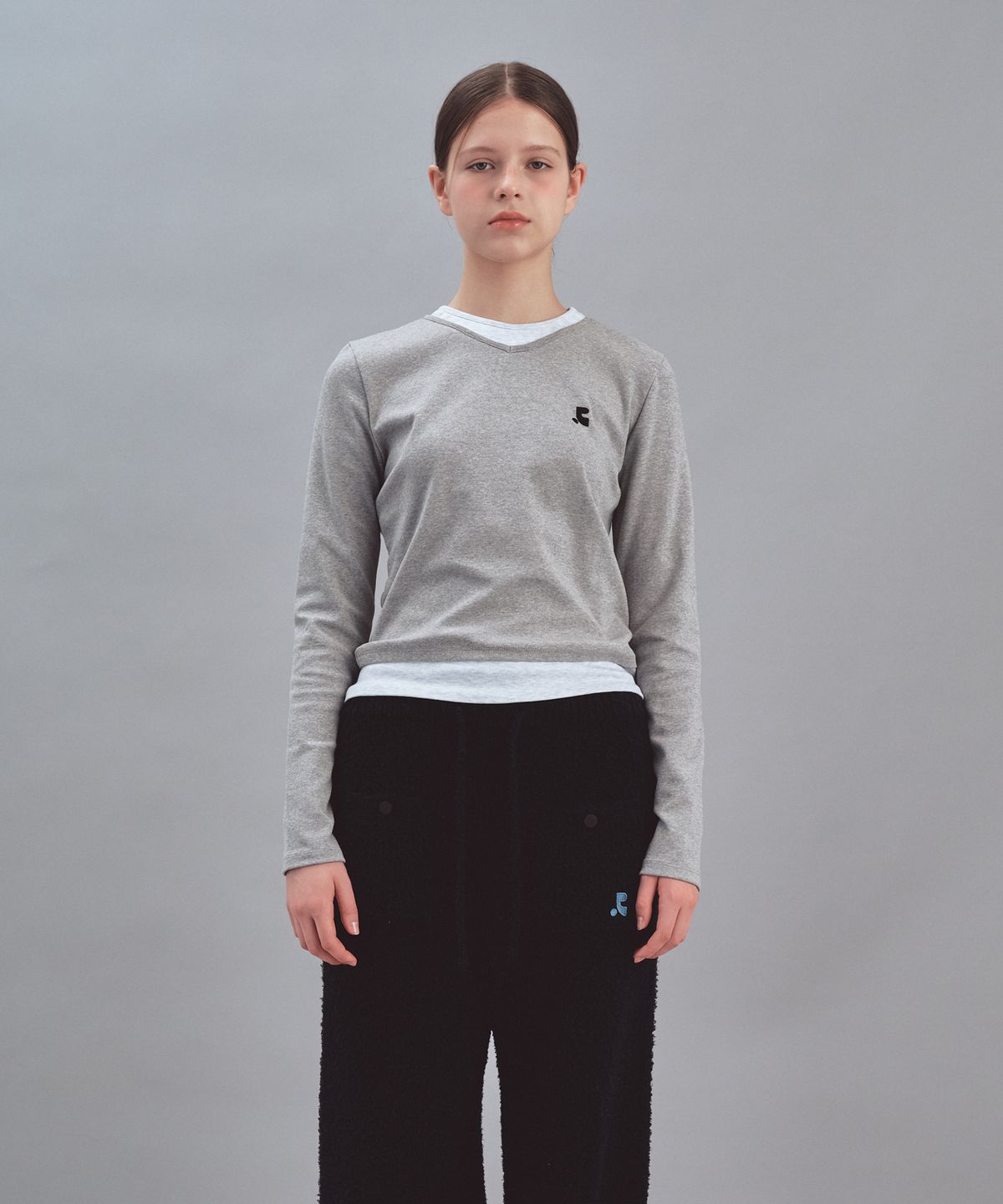 레스트앤레크레이션(REST&RECREATION) LAYERED LONG SLEEVE - GREY