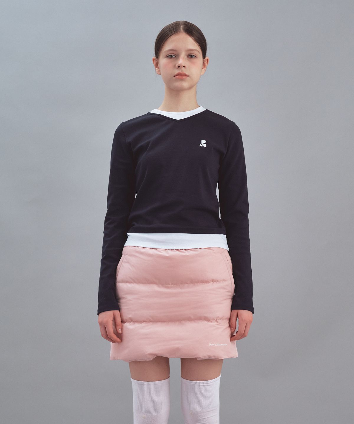 레스트앤레크레이션(REST&RECREATION) LAYERED LONG SLEEVE - NAVY