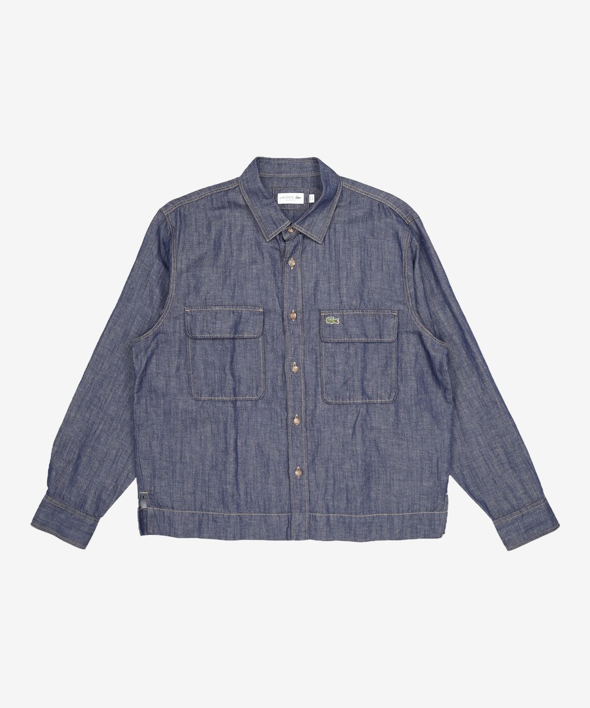 라코스테(LACOSTE) 남성 릴렉스핏 데님라이크 셔츠 CH331E-53G RNE L