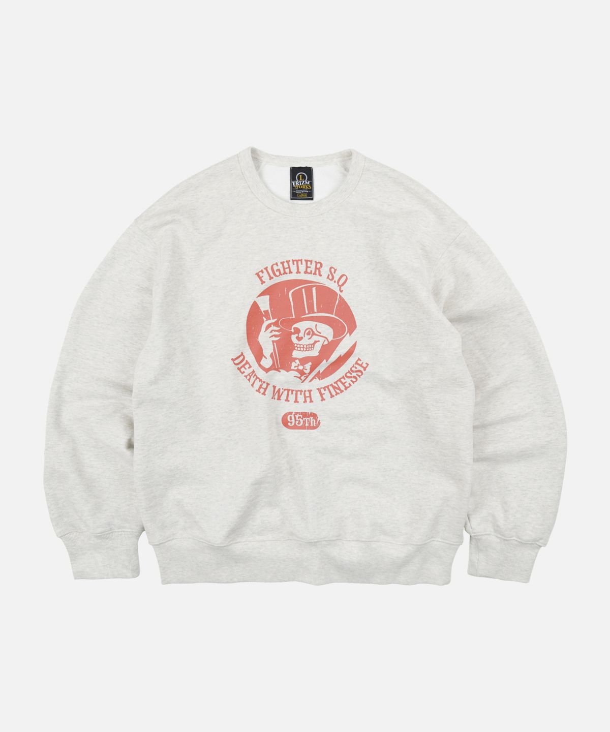 프리즘웍스(FRIZMWORKS) 95TH FIGHTER SQ SWEATSHIRT _ OATMEAL