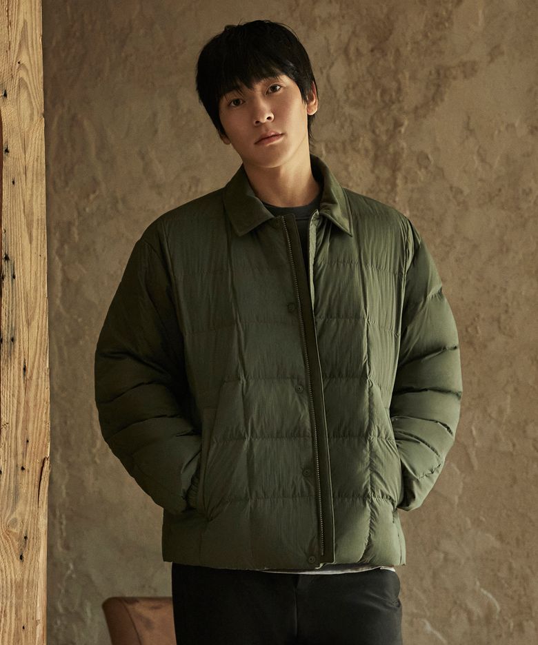THERMOLOCK (써모락) 남성 경량 블렌드 패딩 셔켓_Khaki