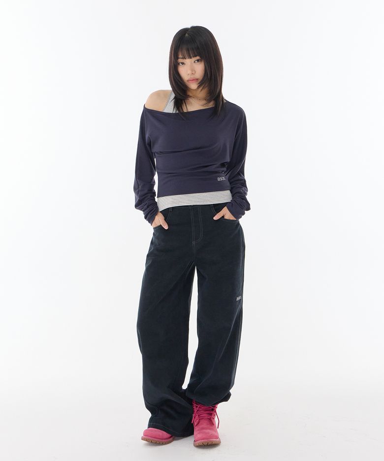 NOVA WIDE PANTS / NAVY