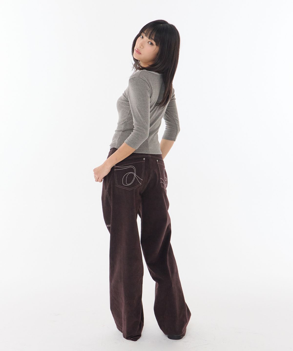 애즈온(ASON) NOVA WIDE PANTS / WINE