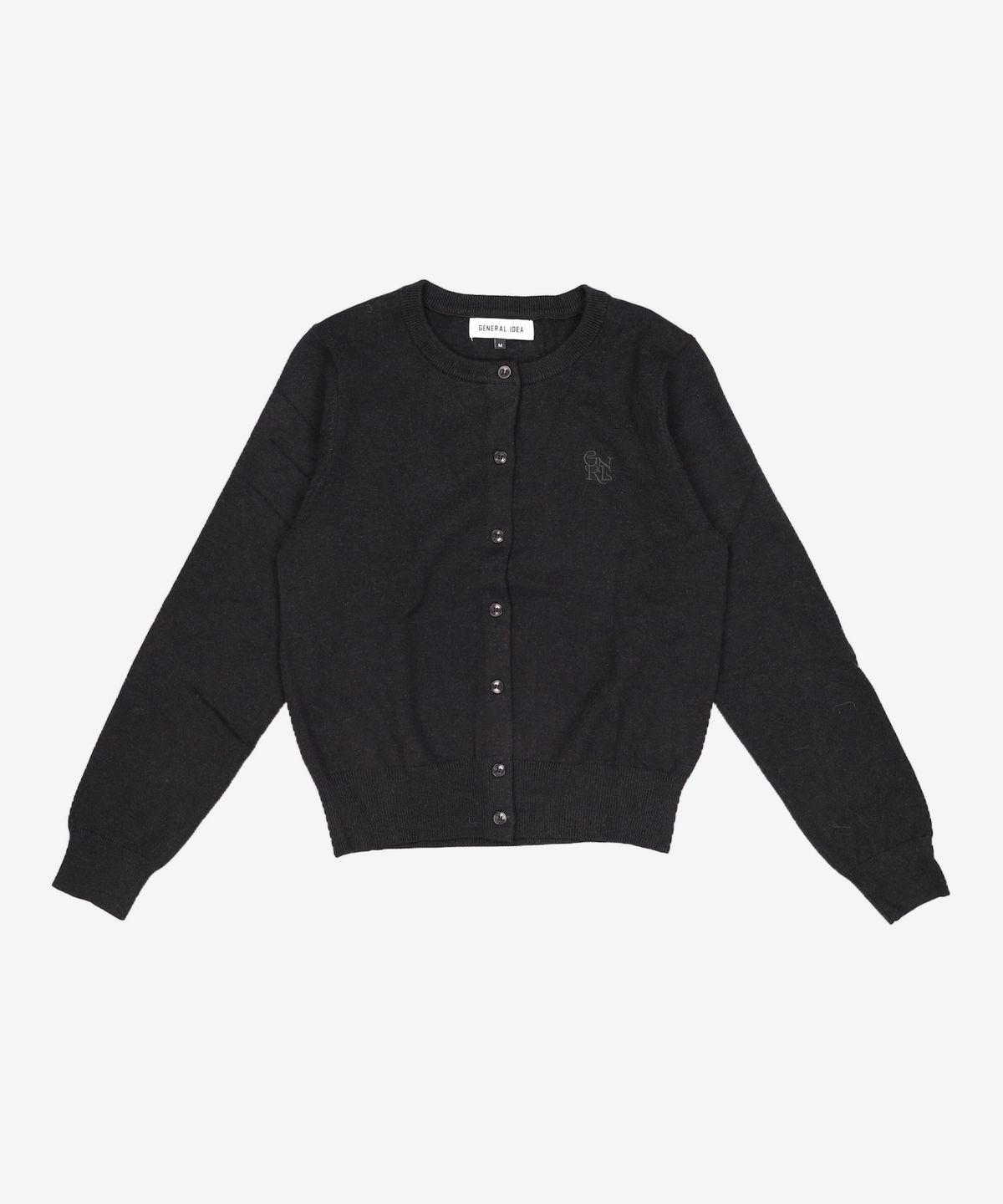 제너럴 아이디어(GENERAL IDEA) 뉴클래식 크루넥 가디건 [BLACK] / WBC3L43504 M