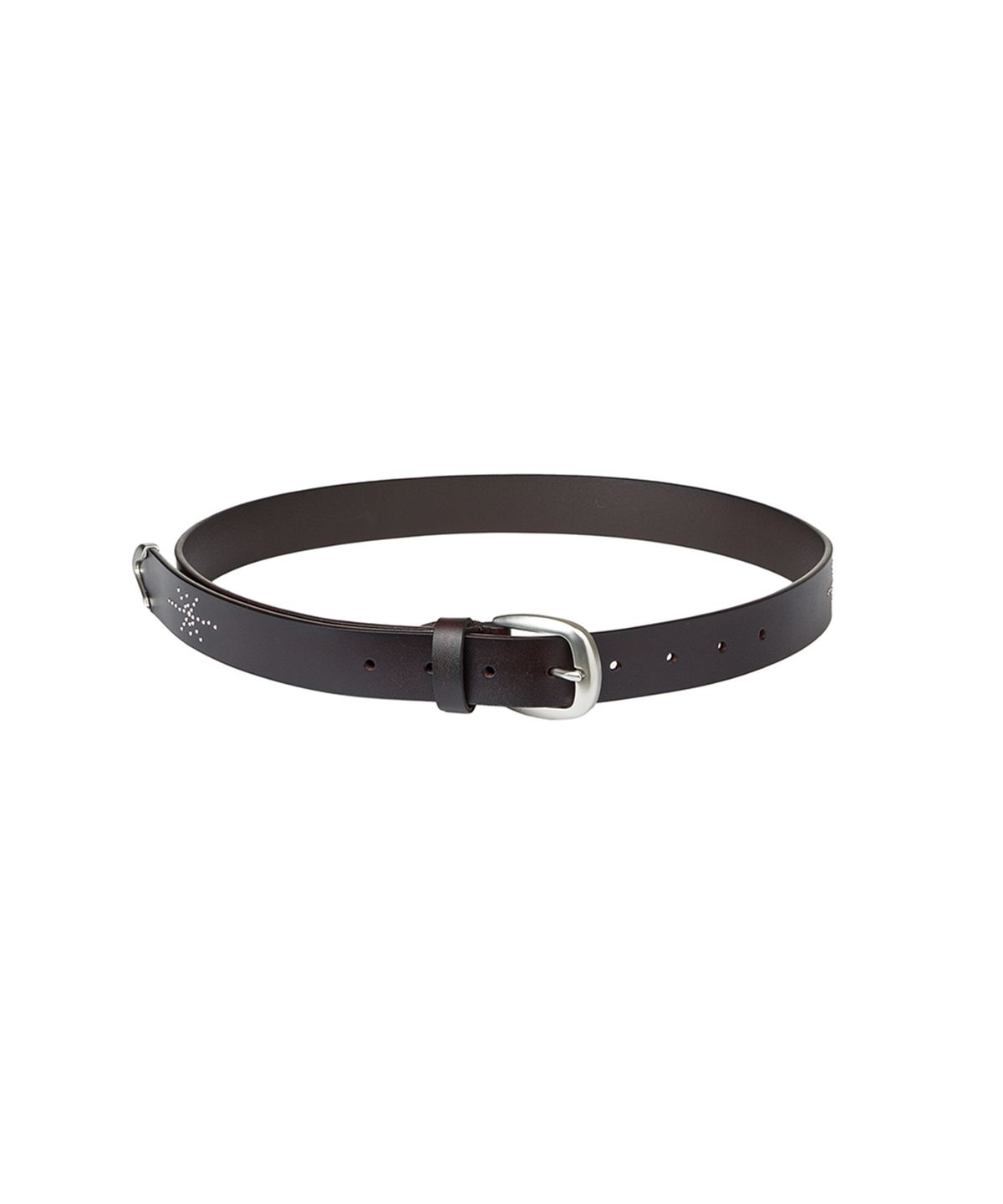 솔티페블(SALTY PEBBLE) STUD WESTERN BELT [BROWN]