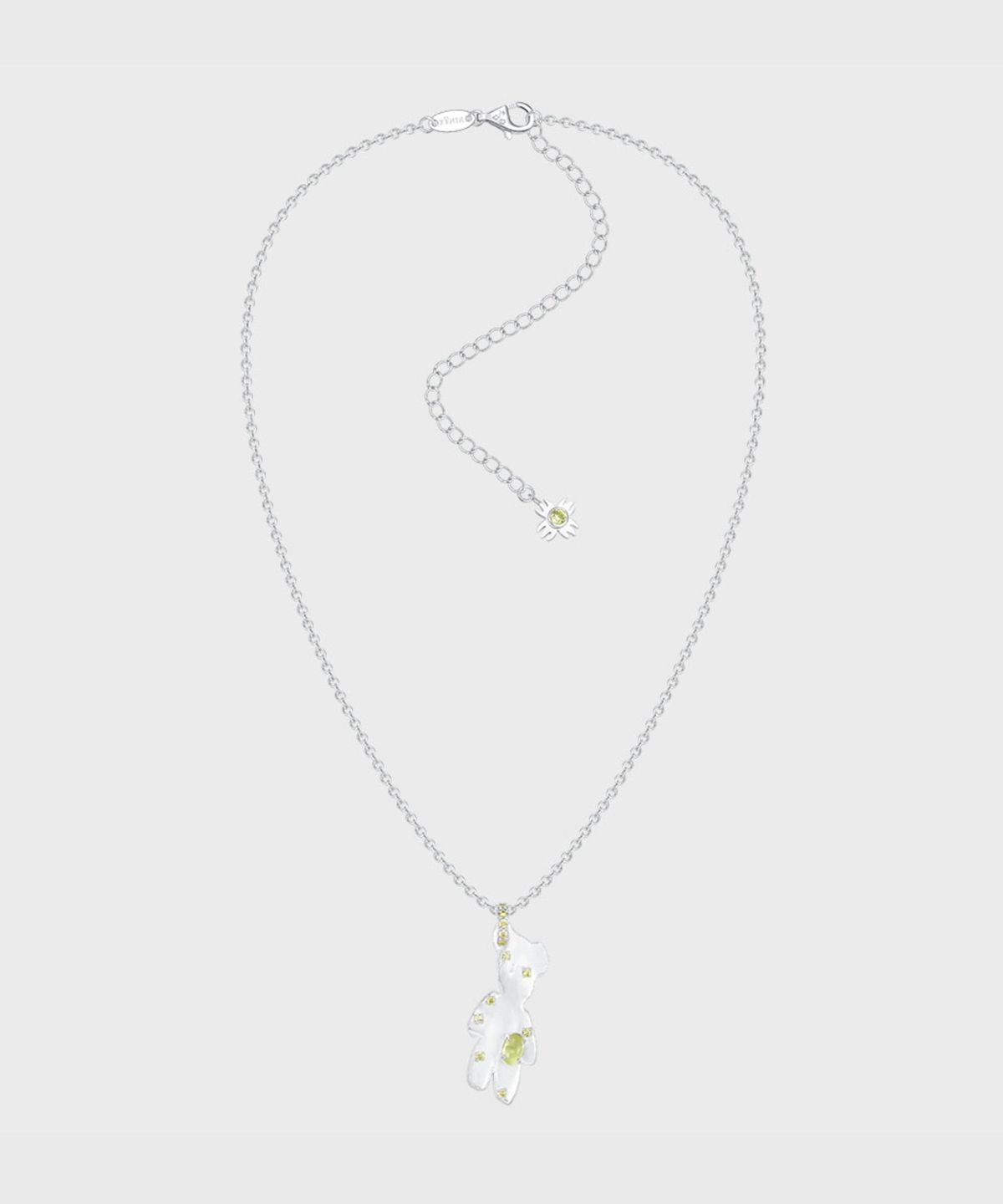 위민(YVMIN) (W) Transformed Bear Necklace (Silver)