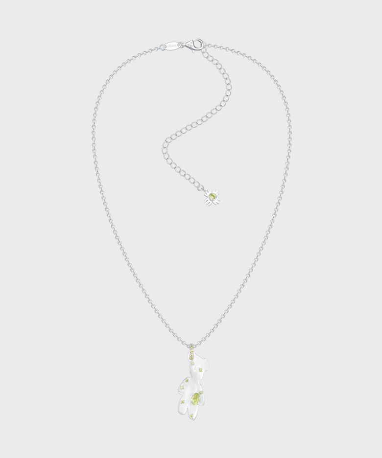 (W) Transformed Bear Necklace (Silver)