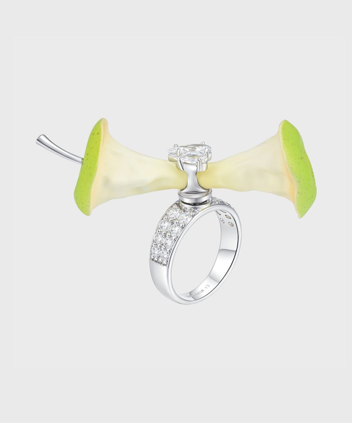 위민(YVMIN) (W) Spin Apple Core Ring (Green)
